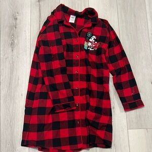 Disney Buffalo Check Christmas Nightgown